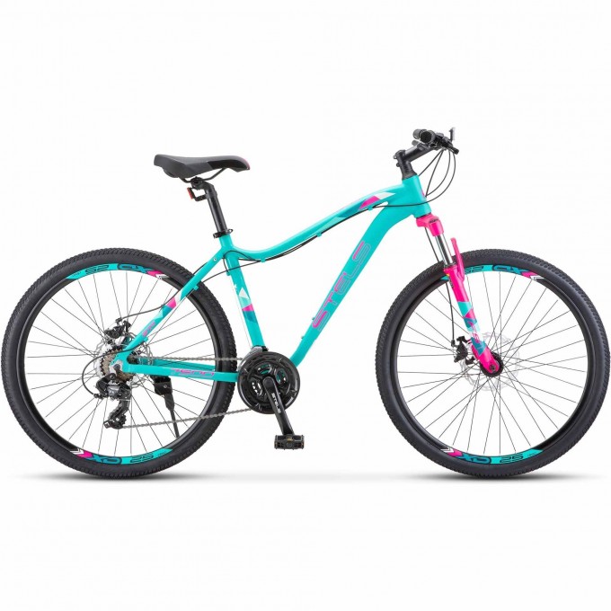 Велосипед STELS Miss-7500 MD V010 мятный матовый 27,5Ø (LU092713), рама 16", 2023 JU000413882022KU0001357