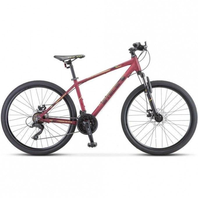 Велосипед STELS Navigator 590 MD K010 Бордовый/Салатовый (LU094325), рама 16" KUBC0065522021KU0001994